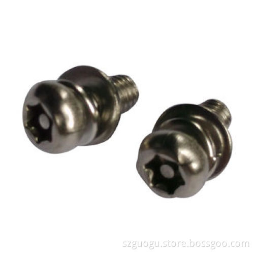 Combination anti-theft Screw with Spring Washers, Made of Stainless Steel
